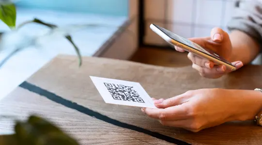 Mobile payment via QR code