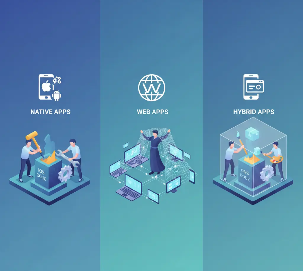 Native vs. Web vs. Hybrid Apps — What’s the Difference?
