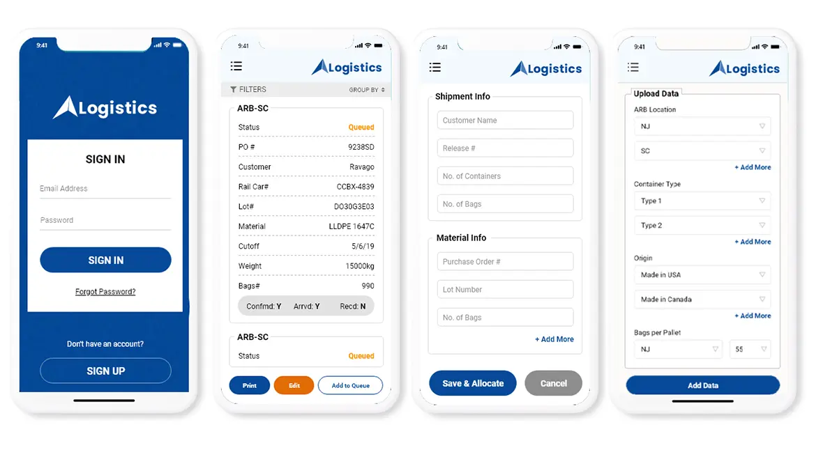 Inventory Management and Logistics App