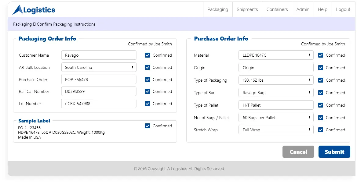 Inventory Management and Logistics App