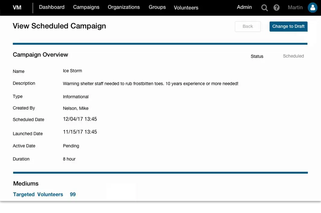 Volunteer Management App