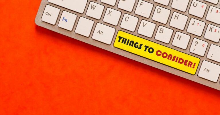 things to consider