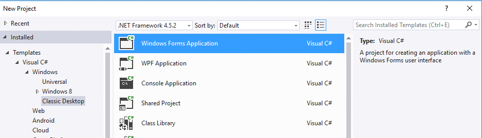 Window Form Application