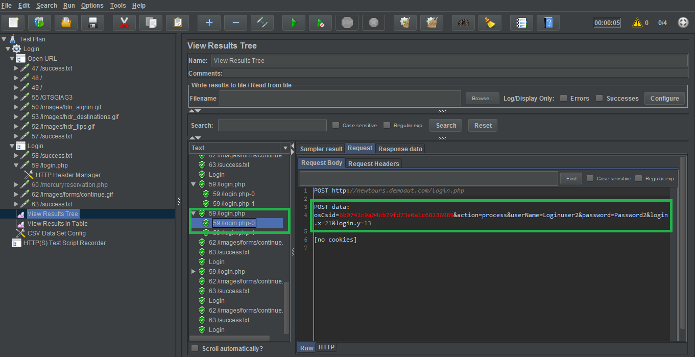CSV Data Set Config elements