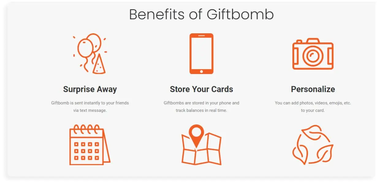 Giftbomb- Digital gift card App Giftbomb- Digital gift card App