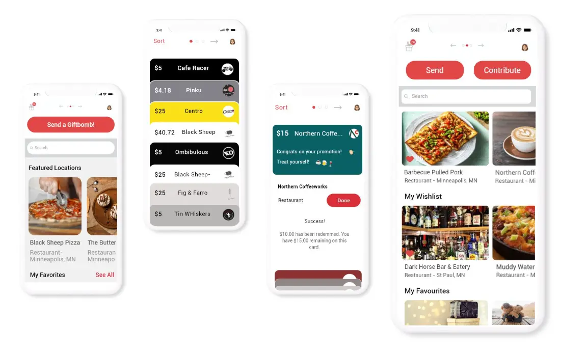 Giftbomb- Digital gift card App Giftbomb- Digital gift card App