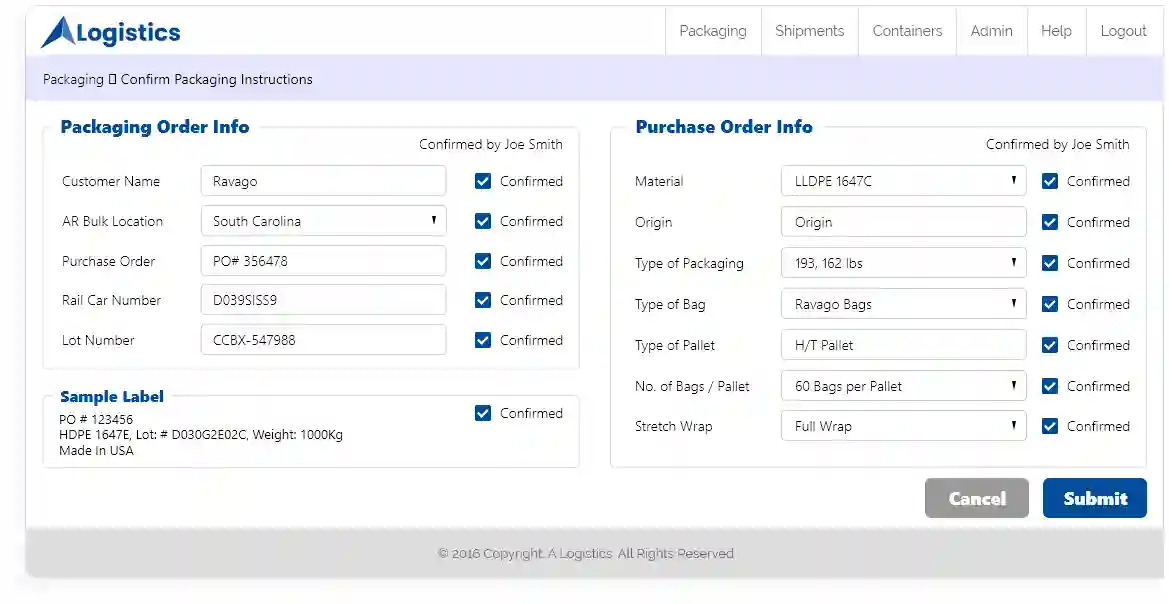Inventory Management and Logistics App