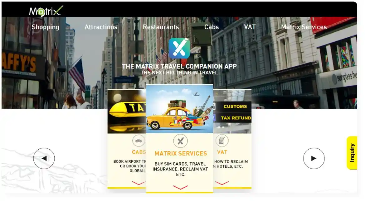 MATRIX Travel App MATRIX Travel App