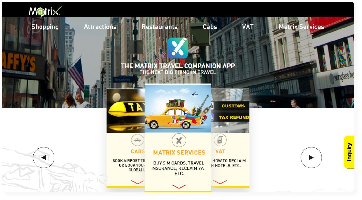 MATRIX Travel App