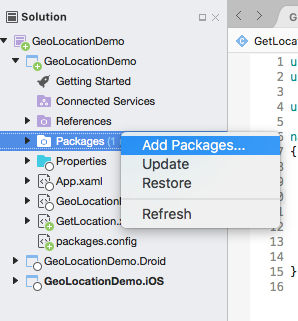 How to use GeoLocator in Xamarin.Forms?