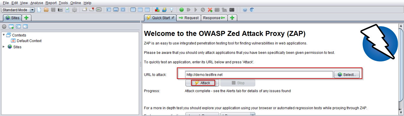 Basic Web Application Security Check using OWASP Tool