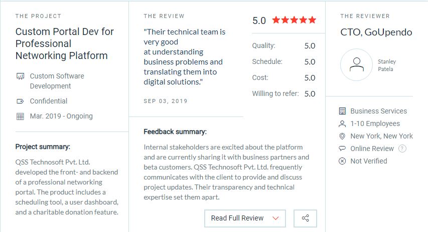 Client Review - GoUpendo